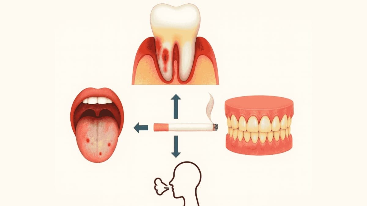🟢 Smoking’s silent toll on teeth